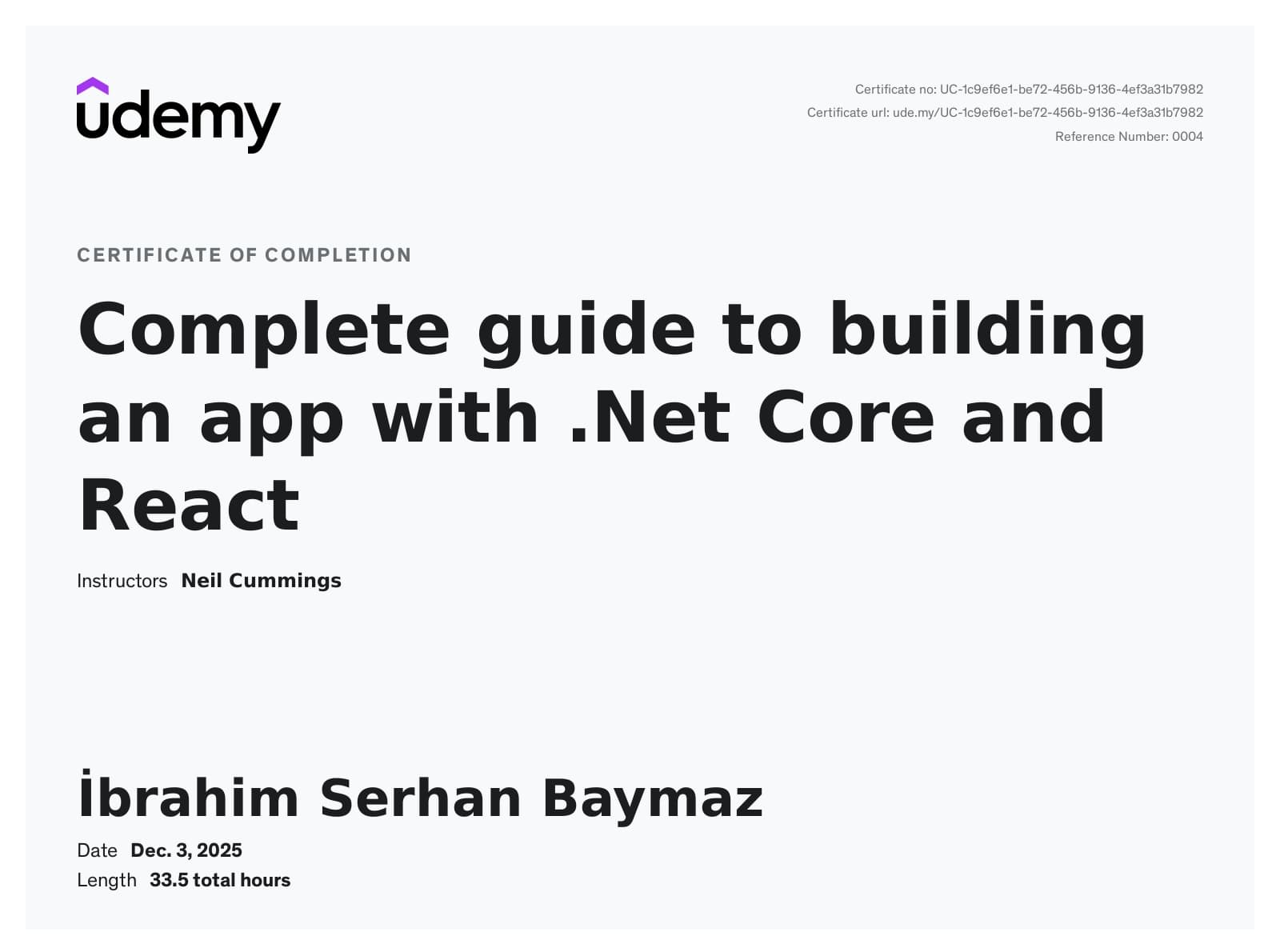 .Net Core and React Complete guide to building an app